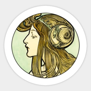 Bohemian Woman Design Sticker